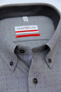 Marvelis Hemd Langarm 64cm, Modern Fit -schwarz- 73086468